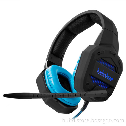 New 3.5mm+USB plugs headset LED light stereo gaming headphone for PS4 Xbox one PC Mac Smartphones table with mic